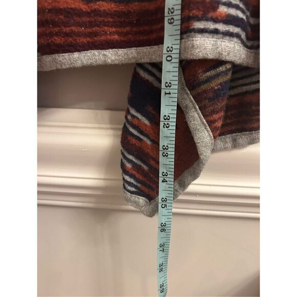 Lucky Brand Aztec South Western mixed yarn cardigan M - Picture 8 of 8